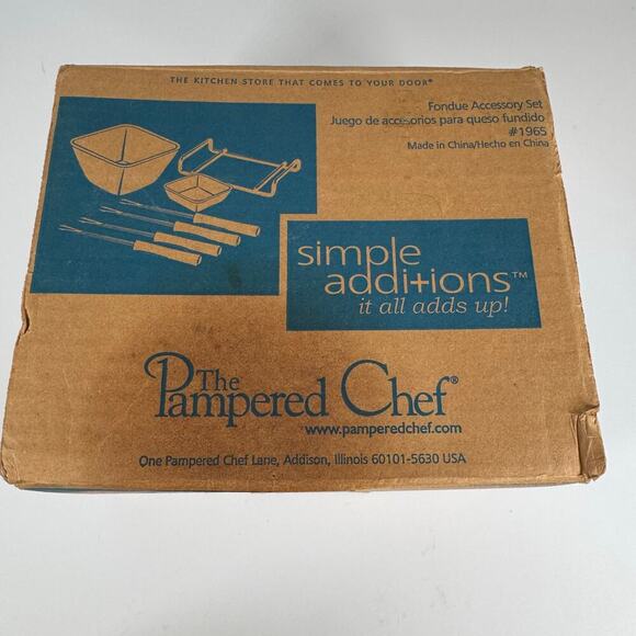 The Pampered Chef Simple Additions Fondue Accessory Set #1965 - Picture 2 of 6